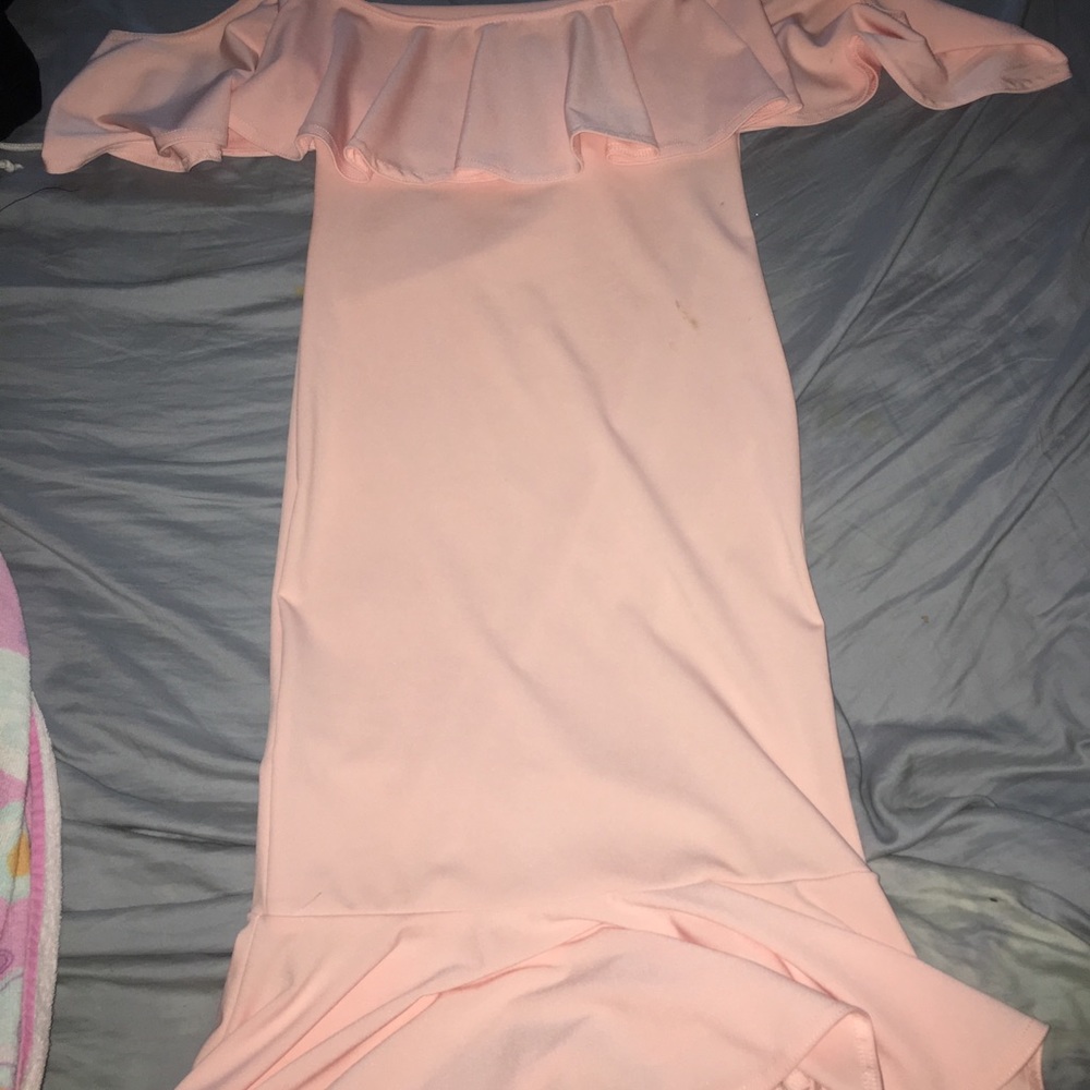 Pink bodycon dress